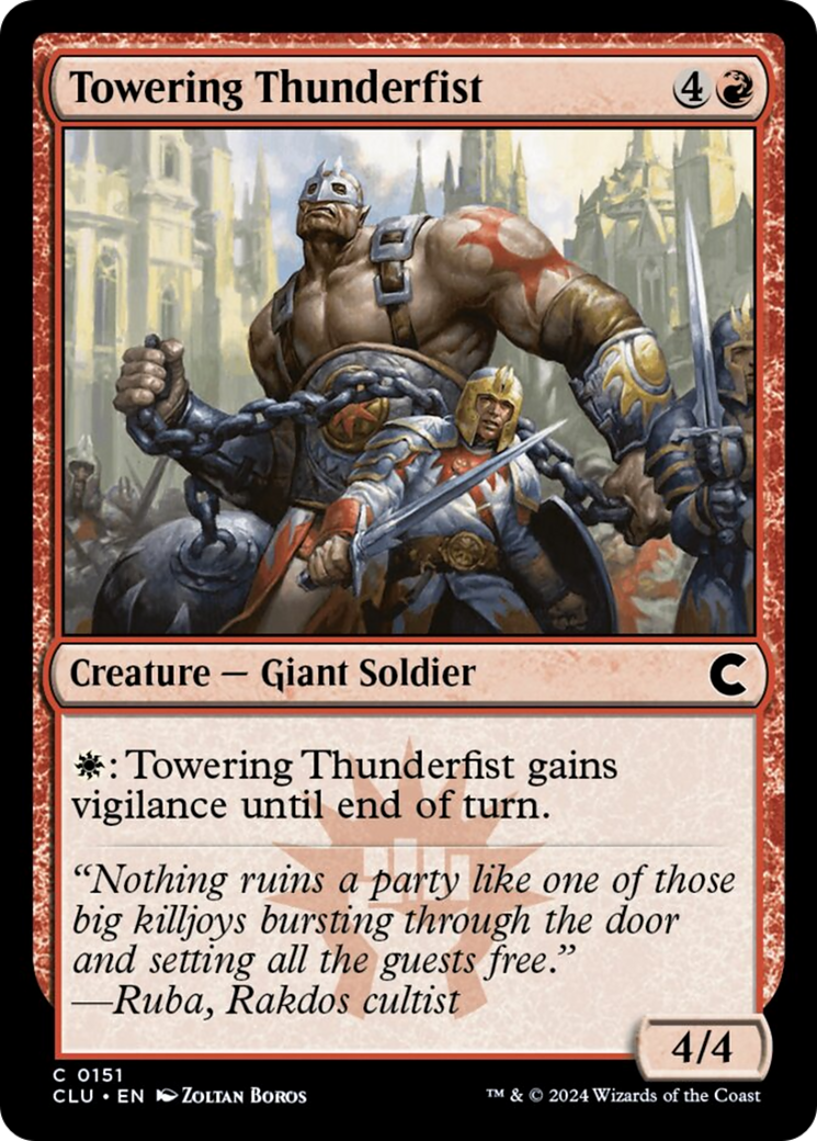 Towering Thunderfist [Ravnica: Clue Edition] | Amazing Games TCG