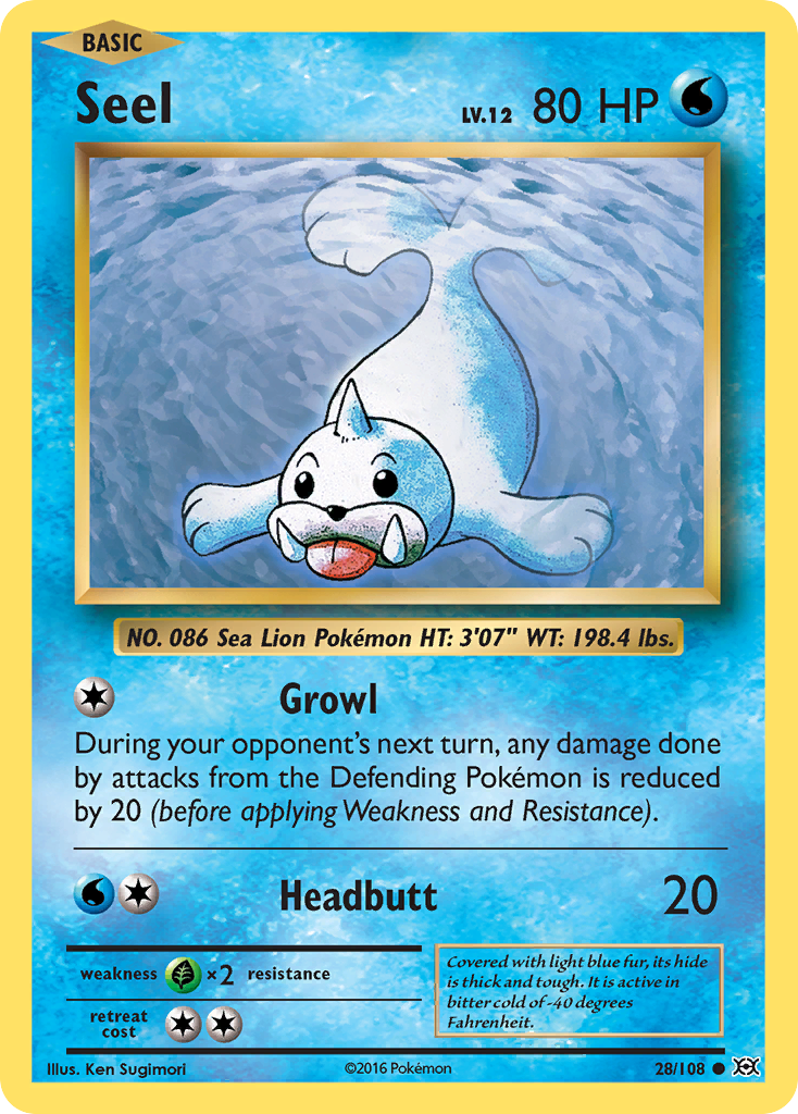 Seel (28/108) [XY: Evolutions] | Amazing Games TCG