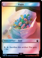 Alien Angel // Food (0057) Double-Sided Token (Surge Foil) [Doctor Who Tokens] | Amazing Games TCG