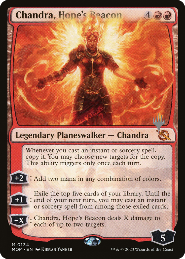 Chandra, Hope's Beacon (Promo Pack) [March of the Machine Promos] | Amazing Games TCG