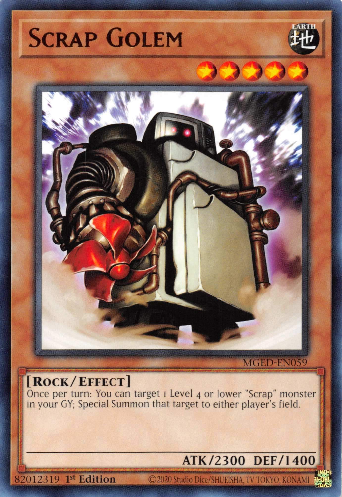 Scrap Golem [MGED-EN059] Rare | Amazing Games TCG