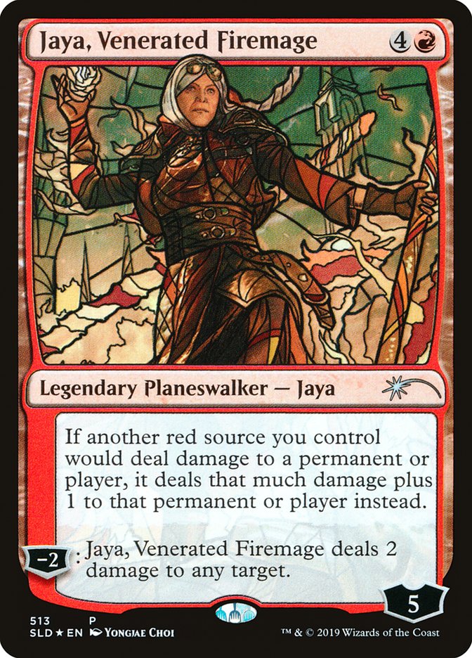 Jaya, Venerated Firemage (Stained Glass) [Secret Lair Drop Promos] | Amazing Games TCG