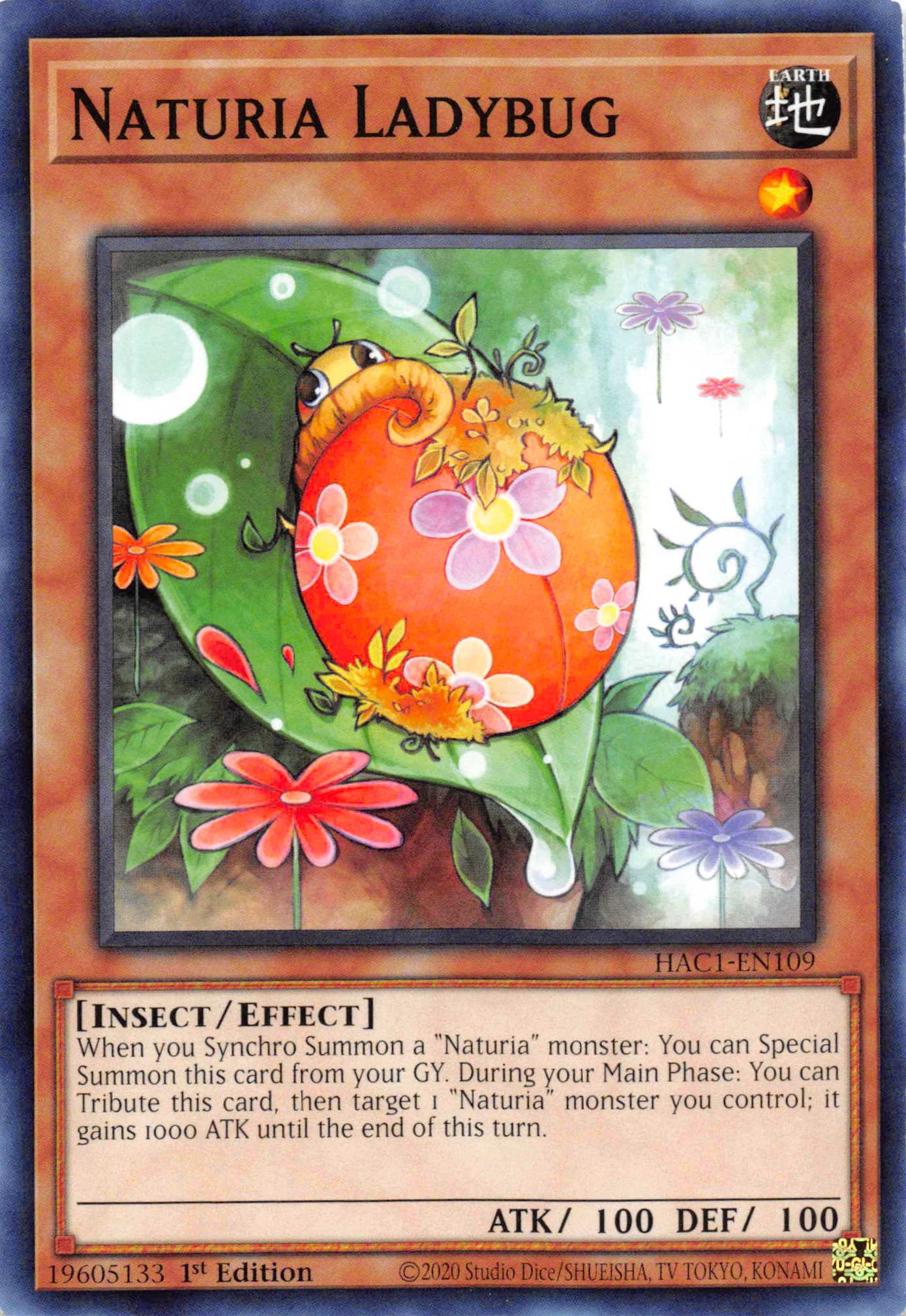 Naturia Ladybug [HAC1-EN109] Common | Amazing Games TCG