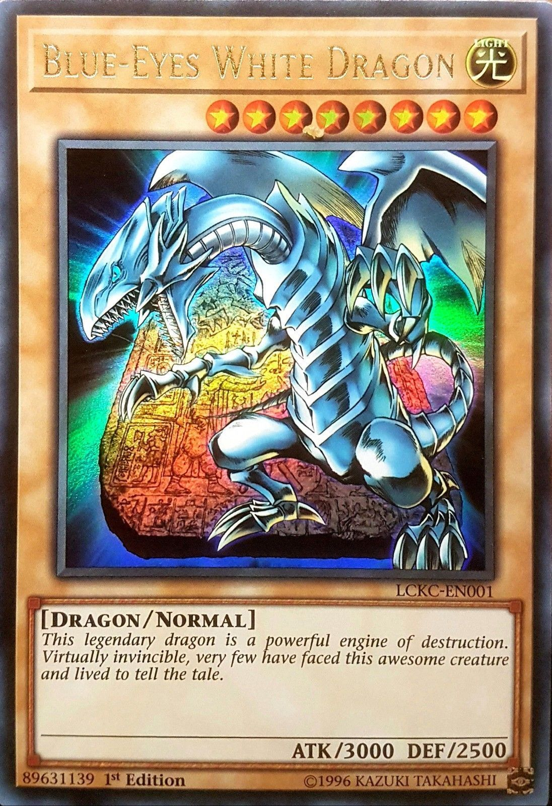 Blue-Eyes White Dragon (Version 4) [LCKC-EN001] Ultra Rare | Amazing Games TCG