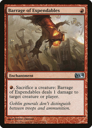 Barrage of Expendables [Magic 2014] | Amazing Games TCG