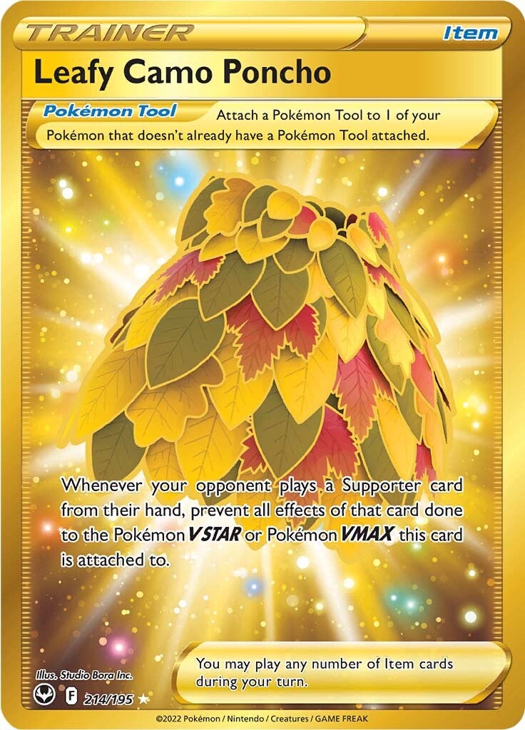 Leafy Camo Poncho (214/195) [Sword & Shield: Silver Tempest] | Amazing Games TCG