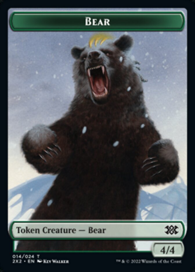 Bear // Spirit Double-sided Token [Double Masters 2022 Tokens] | Amazing Games TCG