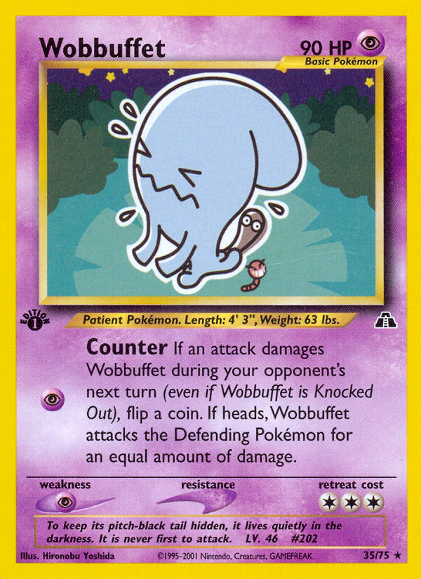 Wobbuffet (35/75) [Neo Discovery 1st Edition] | Amazing Games TCG