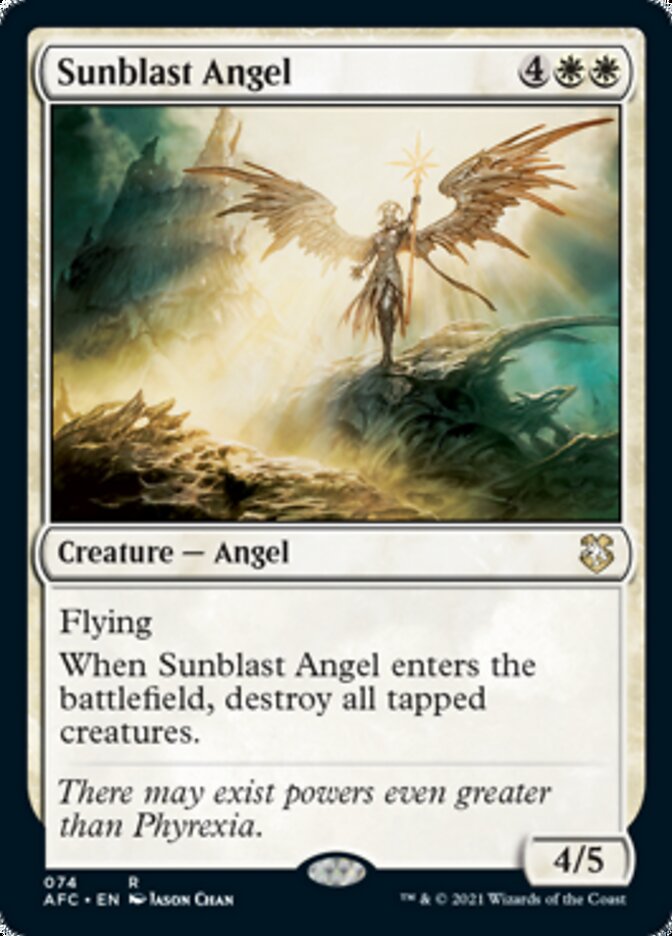 Sunblast Angel [Dungeons & Dragons: Adventures in the Forgotten Realms Commander] | Amazing Games TCG