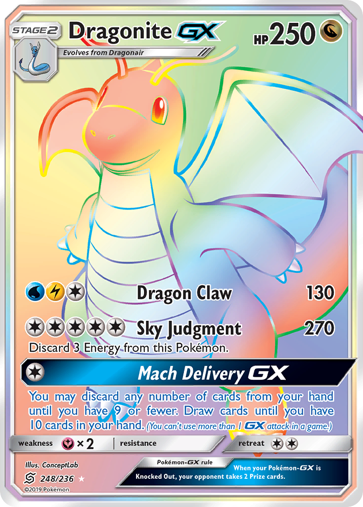 Dragonite GX (248/236) [Sun & Moon: Unified Minds] | Amazing Games TCG