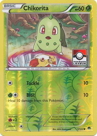 Chikorita (1/122) (League Promo) [XY: BREAKpoint] | Amazing Games TCG