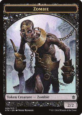 Zombie Token [Khans of Tarkir Tokens] | Amazing Games TCG