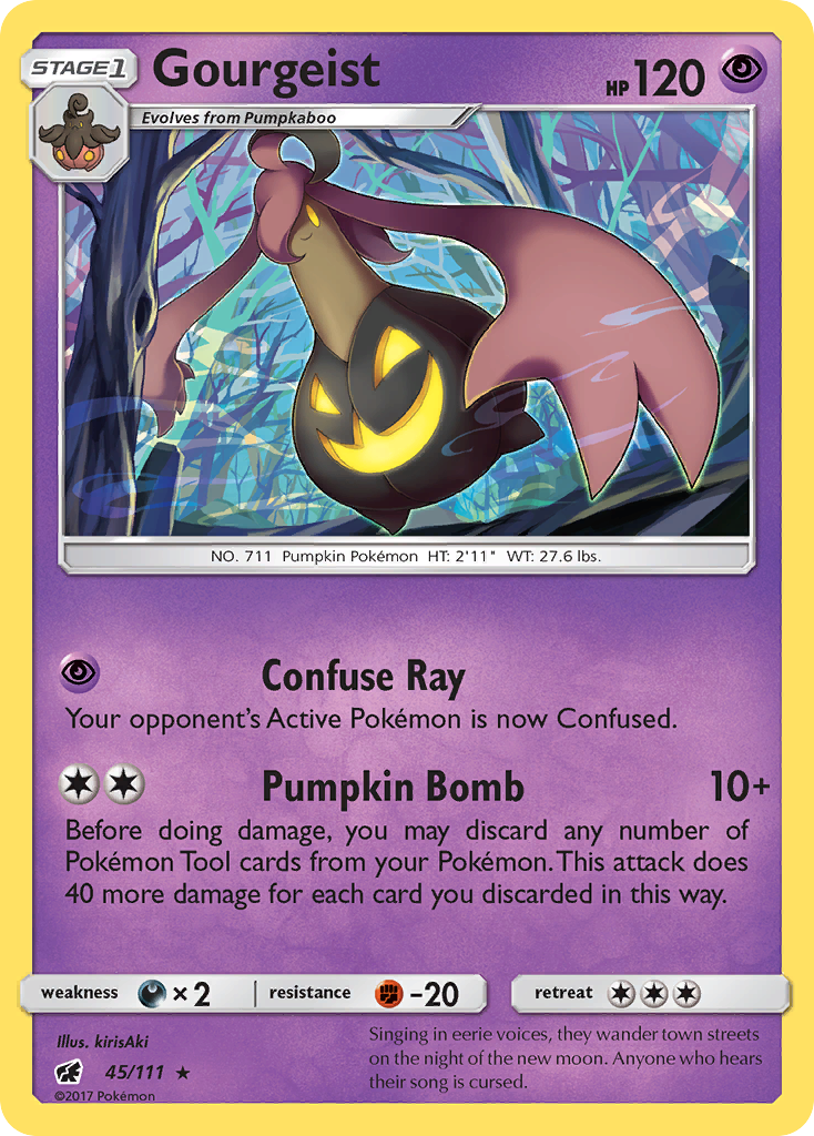 Gourgeist (45/111) [Sun & Moon: Crimson Invasion] | Amazing Games TCG