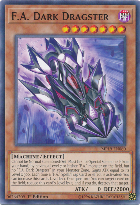 F.A. Dark Dragster [MP19-EN060] Common | Amazing Games TCG