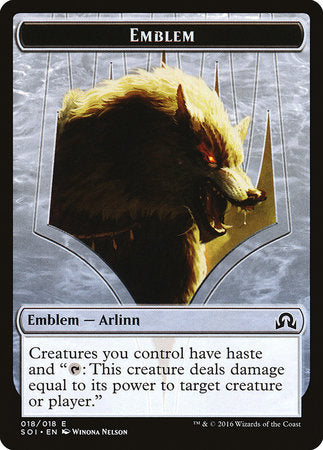 Emblem - Arlinn Kord [Shadows over Innistrad Tokens] | Amazing Games TCG