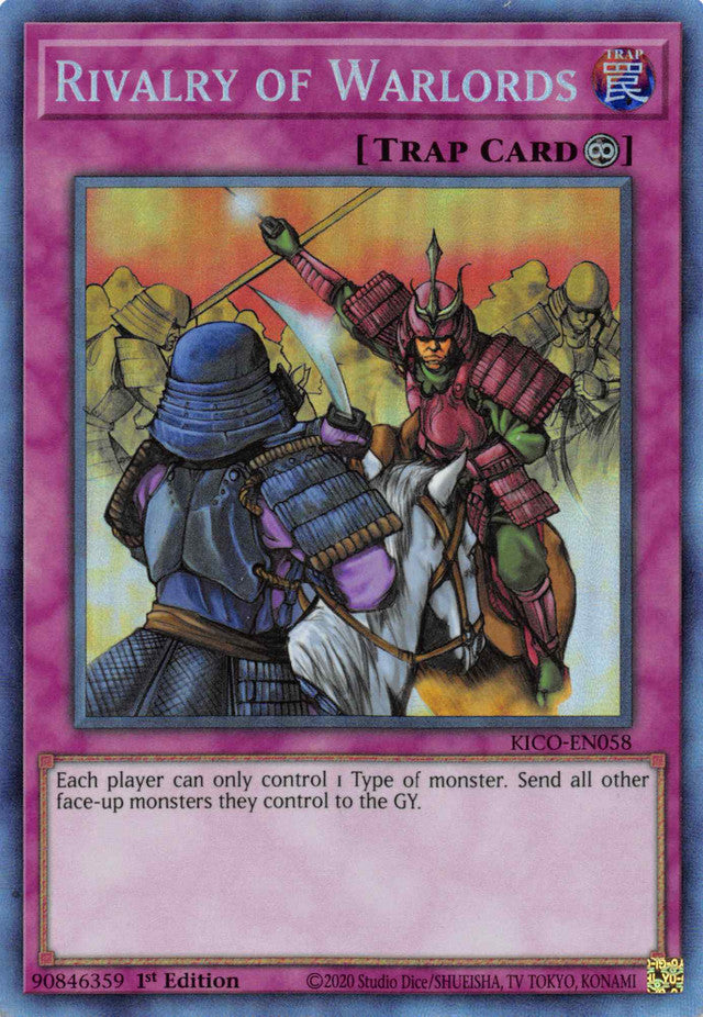 Rivalry of Warlords (Collector's Rare) [KICO-EN058] Collector's Rare | Amazing Games TCG