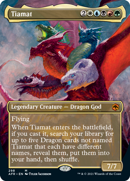 Tiamat (Extended) (Alternative art) [Dungeons & Dragons: Adventures in the Forgotten Realms] | Amazing Games TCG