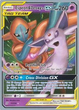 Espeon & Deoxys GX (72/236) (Perfection - Henry Brand) [World Championships 2019] | Amazing Games TCG