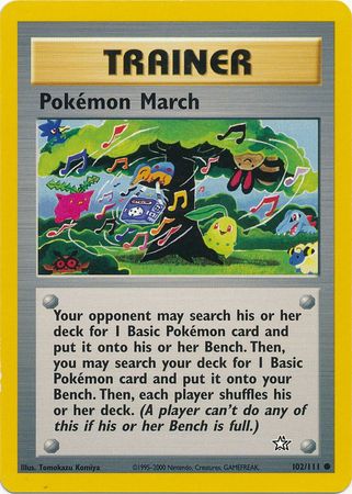 Pokemon March (102/111) [Neo Genesis Unlimited] | Amazing Games TCG