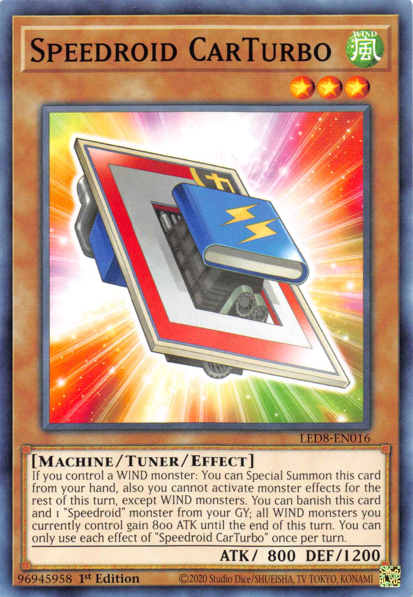 Speedroid CarTurbo [LED8-EN016] Common | Amazing Games TCG