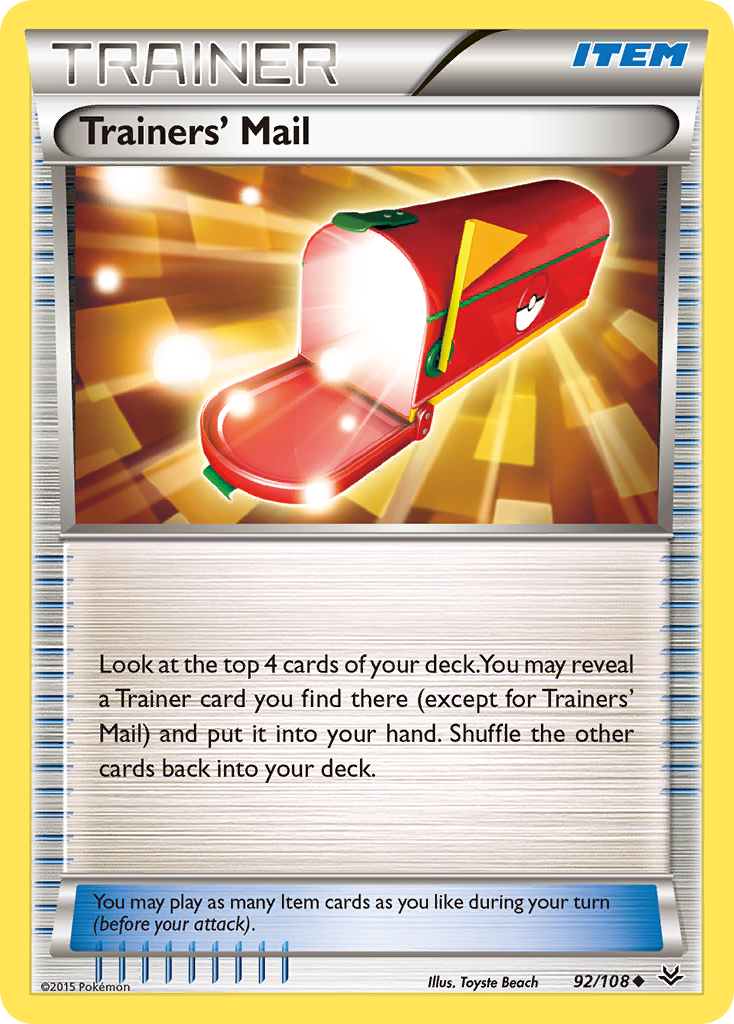 Trainers' Mail (92/108) [XY: Roaring Skies] | Amazing Games TCG
