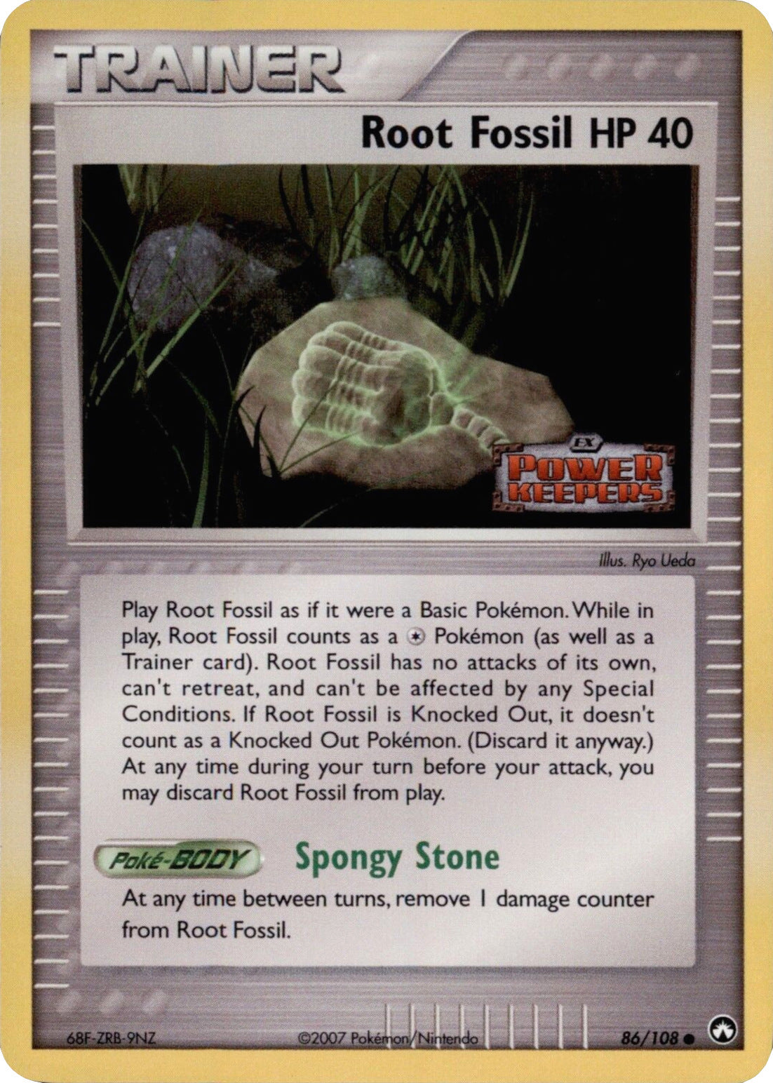 Root Fossil (86/108) (Stamped) [EX: Power Keepers] | Amazing Games TCG