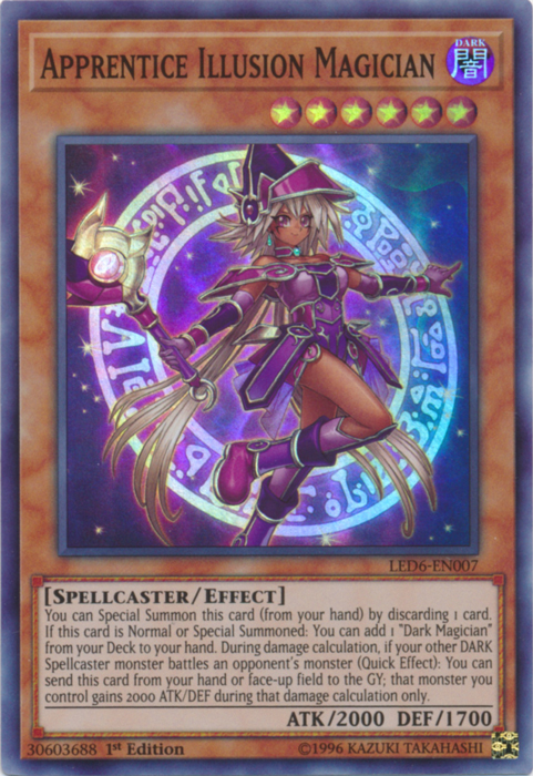 Apprentice Illusion Magician [LED6-EN007] Super Rare | Amazing Games TCG