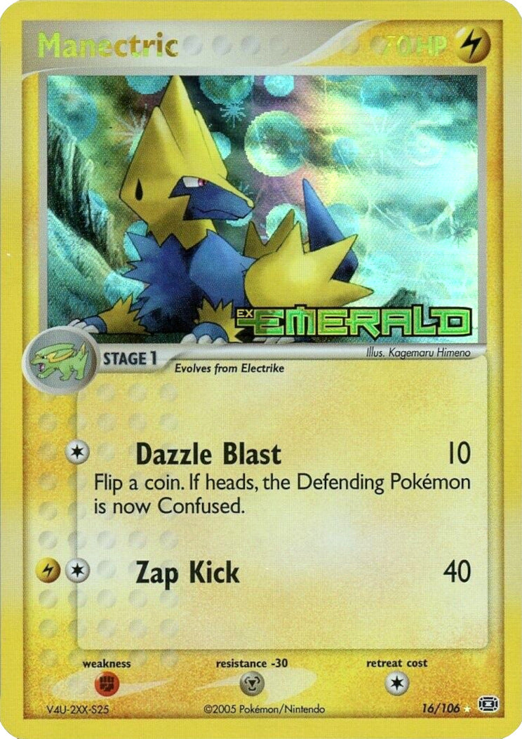 Manectric (16/106) (Stamped) [EX: Emerald] | Amazing Games TCG