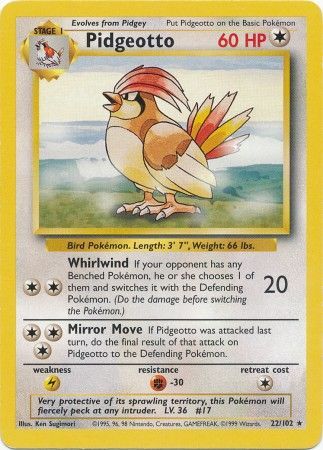 Pidgeotto (22/102) [Base Set Unlimited] | Amazing Games TCG