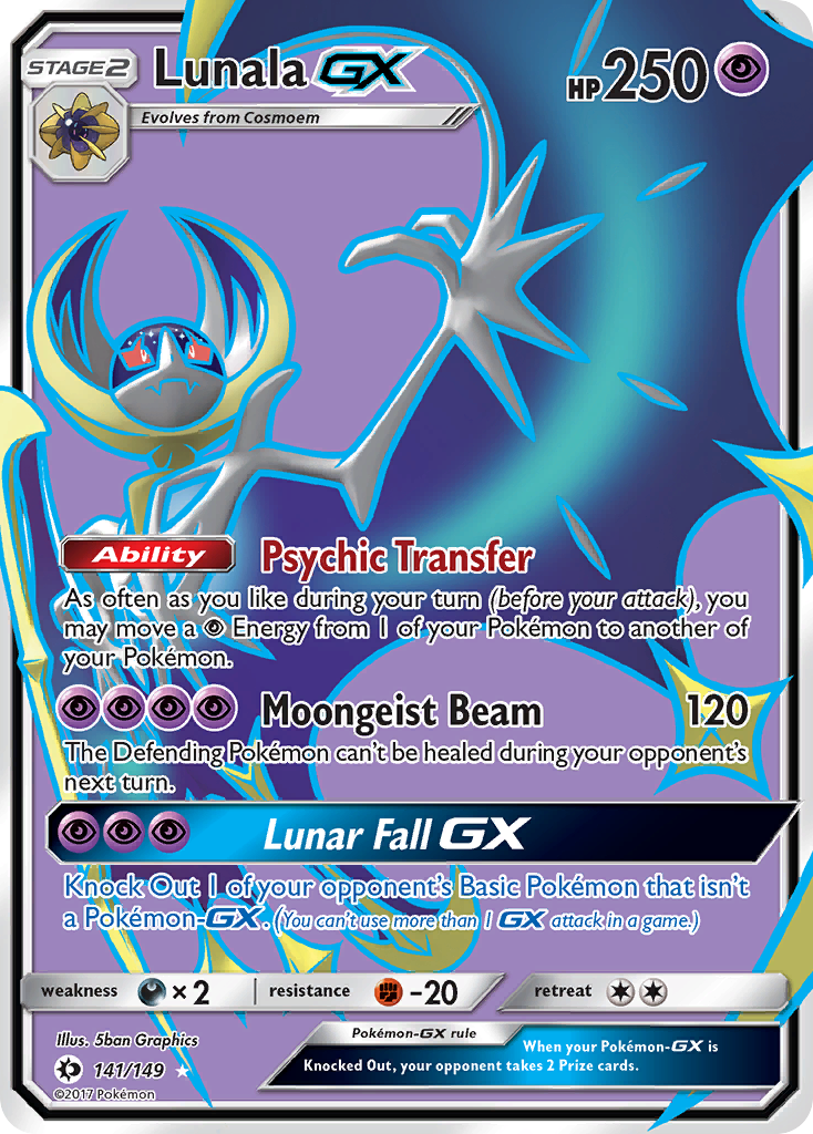 Lunala GX (141/149) [Sun & Moon: Base Set] | Amazing Games TCG