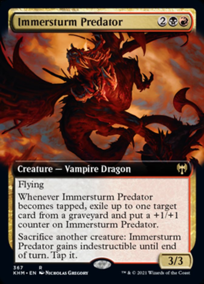 Immersturm Predator (Extended Art) [Kaldheim] | Amazing Games TCG