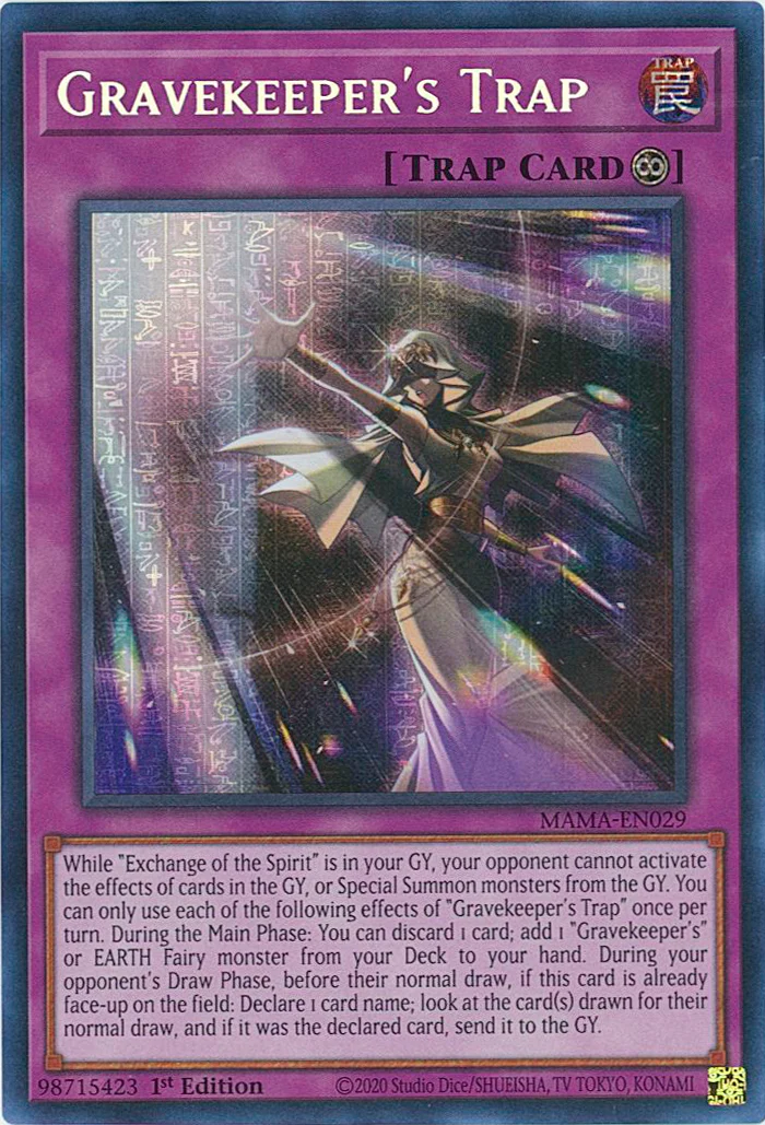 Gravekeeper's Trap [MAMA-EN029] Ultra Pharaoh's Rare | Amazing Games TCG