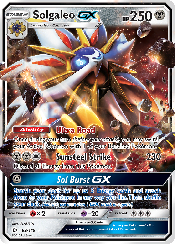 Solgaleo GX (89/149) [Sun & Moon: Base Set] | Amazing Games TCG