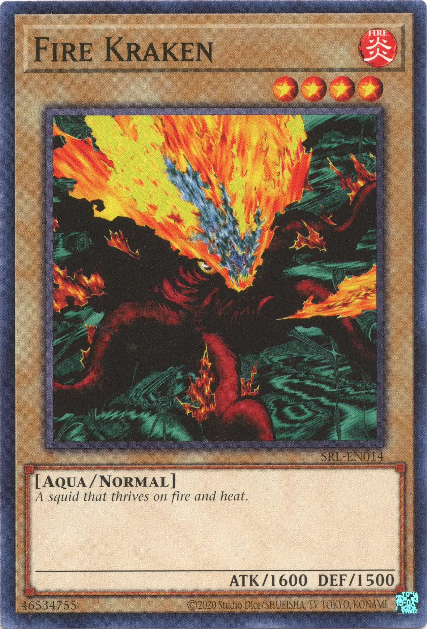 Fire Kraken (25th Anniversary) [SRL-EN014] Common | Amazing Games TCG