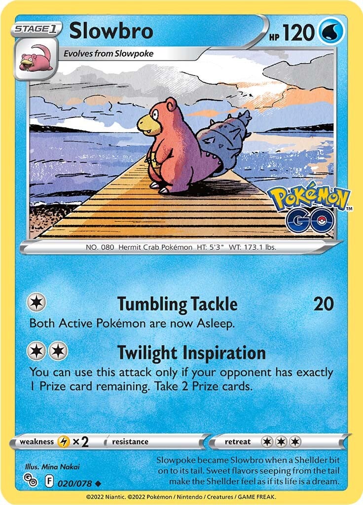 Slowbro (020/078) [Pokémon GO] | Amazing Games TCG