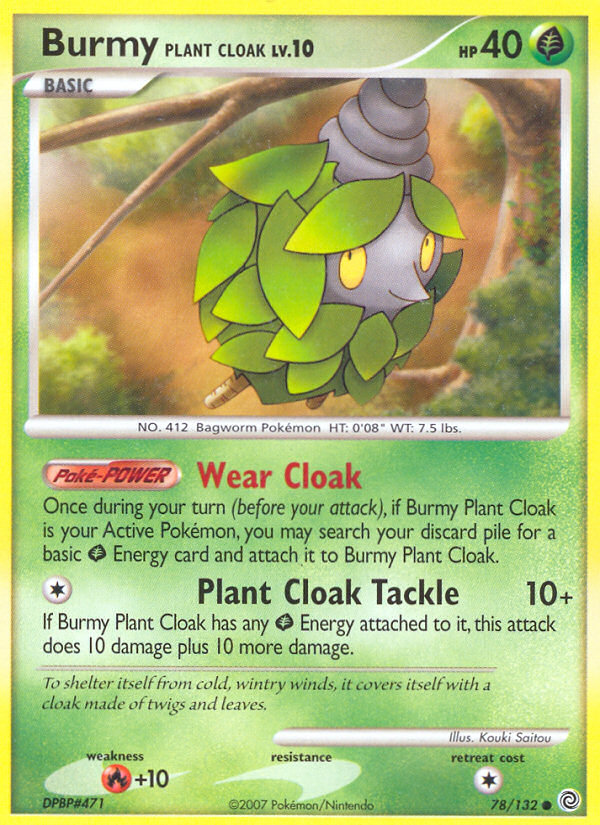 Burmy Plant Cloak (78/132) [Diamond & Pearl: Secret Wonders] | Amazing Games TCG