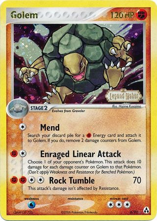 Golem (6/92) (Stamped) [EX: Legend Maker] | Amazing Games TCG