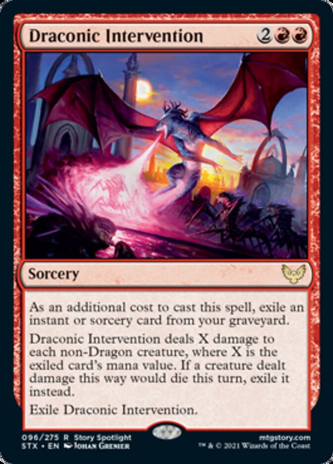 Draconic Intervention [Strixhaven: School of Mages] | Amazing Games TCG