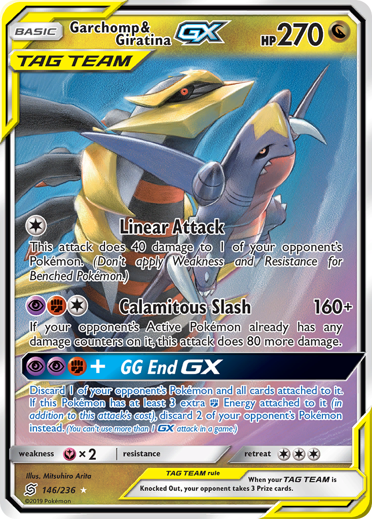 Garchomp & Giratina GX (146/236) [Sun & Moon: Unified Minds] | Amazing Games TCG