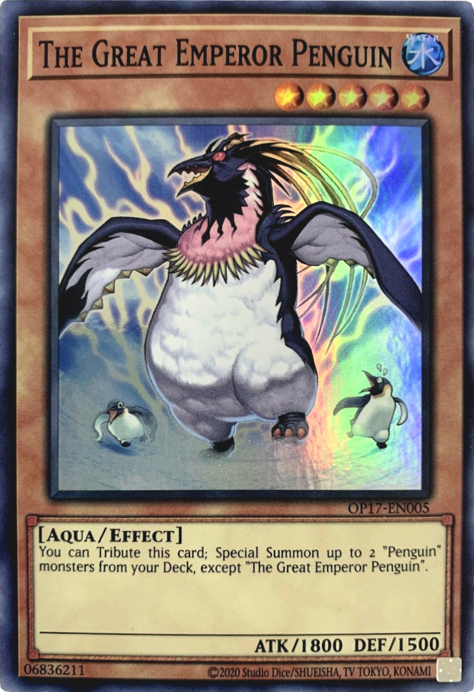 The Great Emperor Penguin [OP17-EN005] Super Rare | Amazing Games TCG