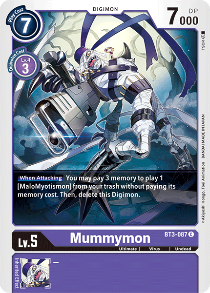 Mummymon [BT3-087] [Release Special Booster Ver.1.5] | Amazing Games TCG