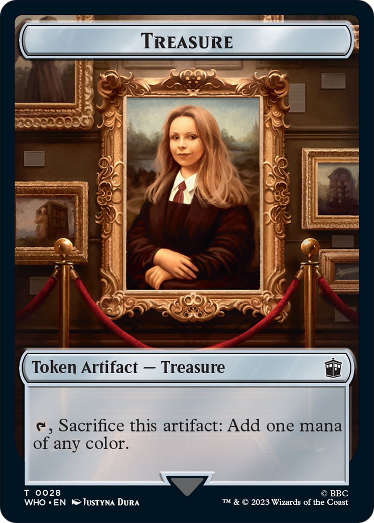 Horse // Treasure (0028) Double-Sided Token [Doctor Who Tokens] | Amazing Games TCG