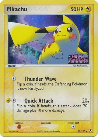 Pikachu (78/110) (Stamped) [EX: Holon Phantoms] | Amazing Games TCG