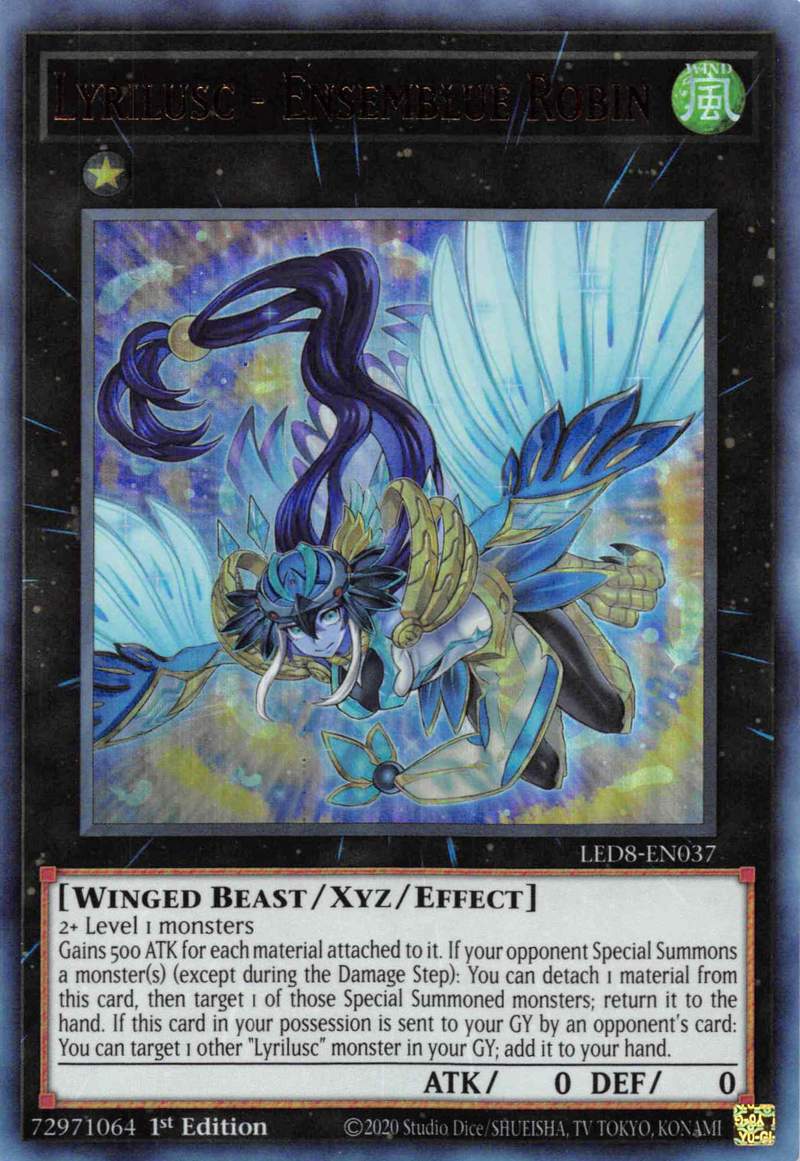 Lyrilusc - Ensemblue Robin [LED8-EN037] Ultra Rare | Amazing Games TCG