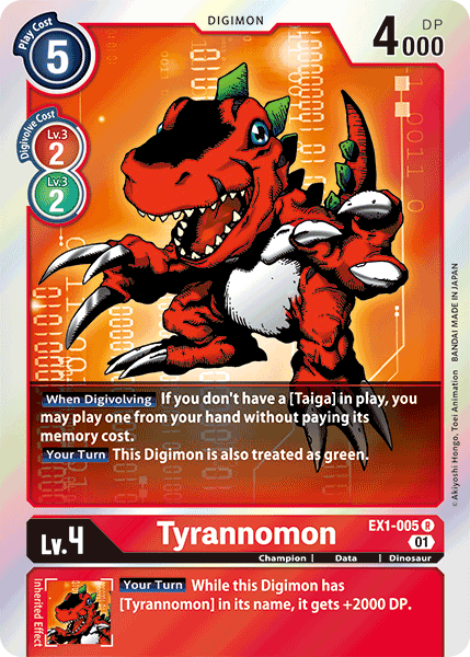 Tyrannomon [EX1-005] [Classic Collection] | Amazing Games TCG