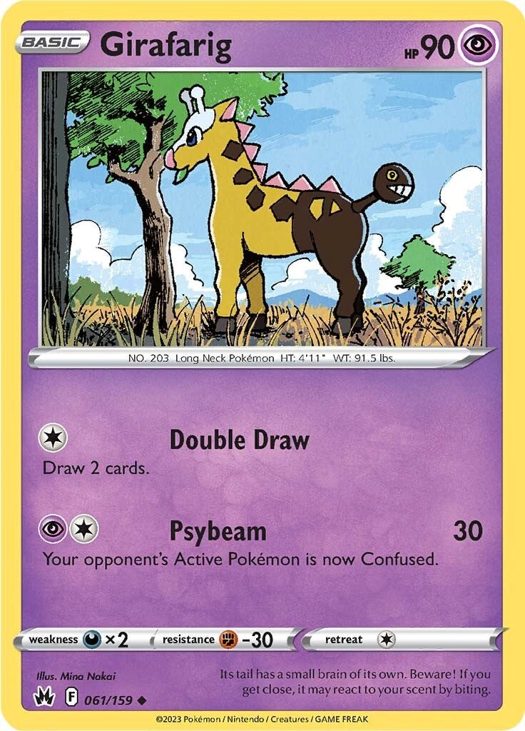 Girafarig (061/159) [Sword & Shield: Crown Zenith] | Amazing Games TCG