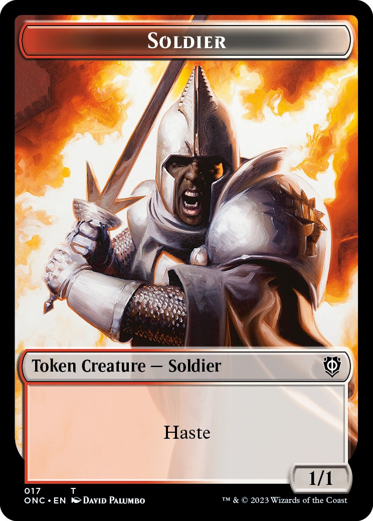 Soldier (017) // Eldrazi Double-Sided Token [Phyrexia: All Will Be One Commander Tokens] | Amazing Games TCG