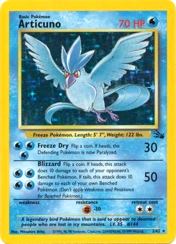 Articuno (2/62) [Fossil Unlimited] | Amazing Games TCG