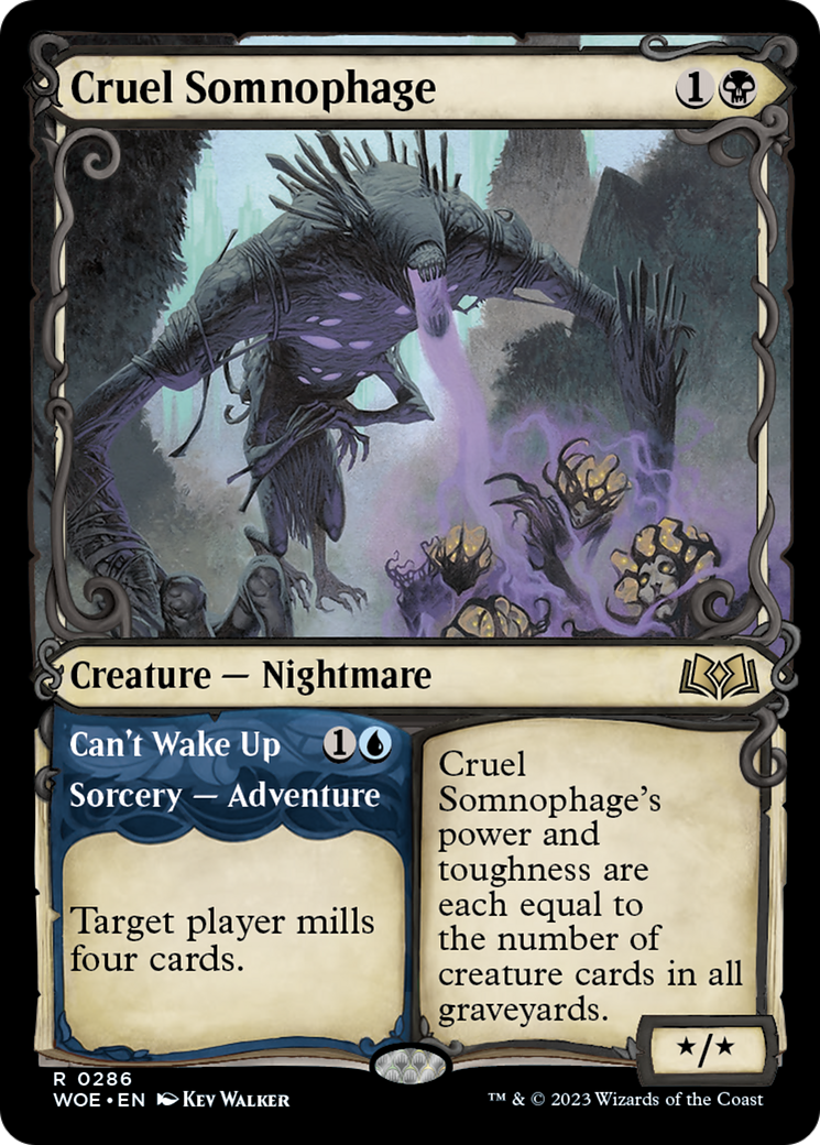 Cruel Somnophage // Can't Wake Up (Showcase) [Wilds of Eldraine] | Amazing Games TCG