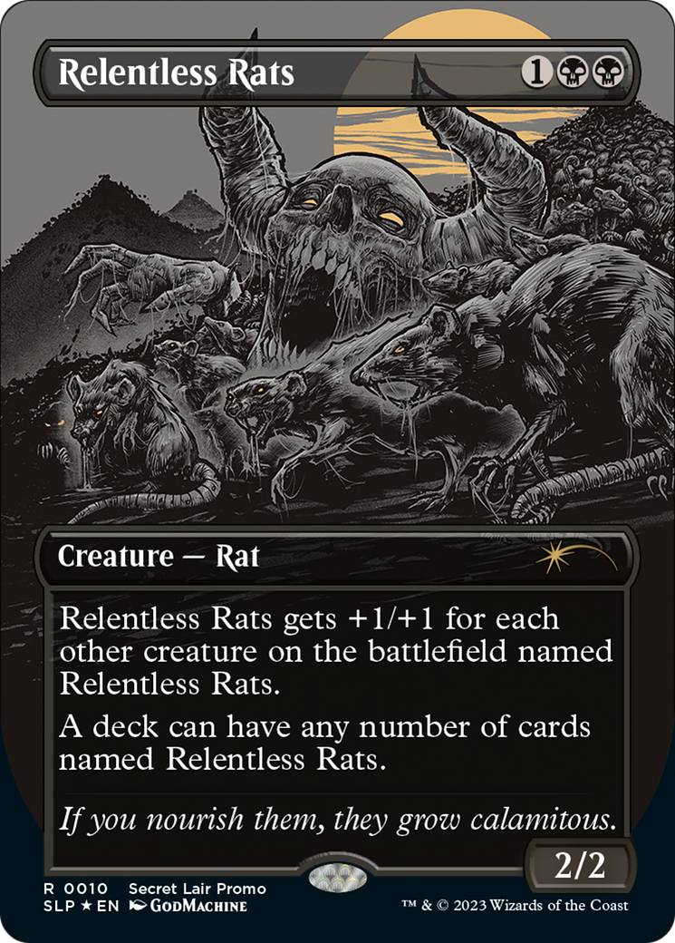 Relentless Rats (Borderless) [Secret Lair Showdown] | Amazing Games TCG